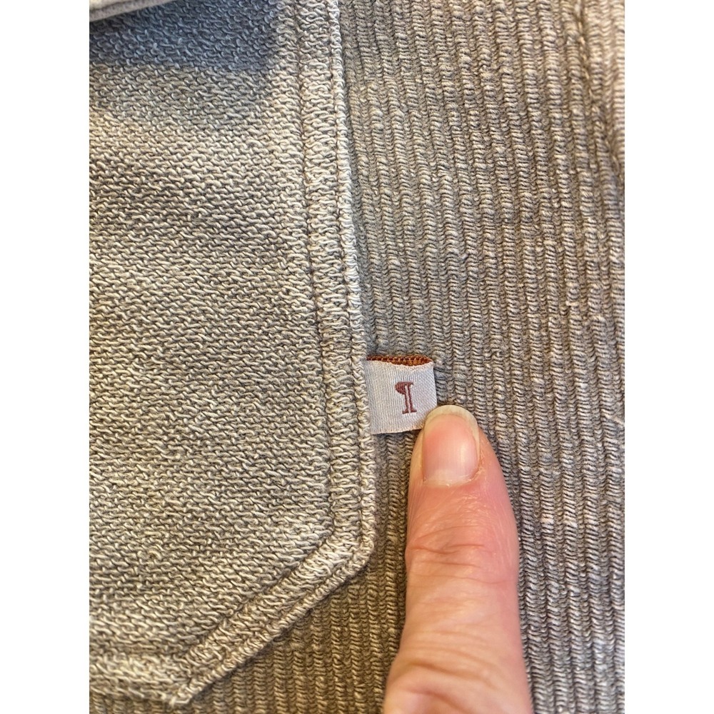 Anthropologie Pilcro & the Letterpress Mixed Media Corduroy Shacket Taupe Medium - Picture 4 of 9